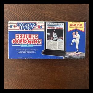 Nolan Ryan 1992 Starting Lineup Headline New In Box Not Sealed